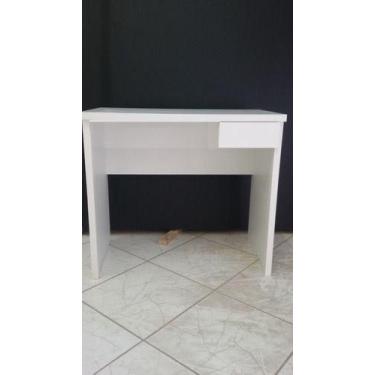 Imagem de Mesa Para Escritório Com Gaveta Em Mdf 15 Mm Branco - INFINITILUX MOVE