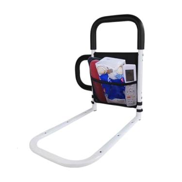 Imagem de Grade de Auxílio para Cama - Pegão Antiderrapante | Suporte de Cama com Compartimento de Armazenamento - Para Adultos e Idosos, Uso Doméstico, Hospitalar e em Quartos de