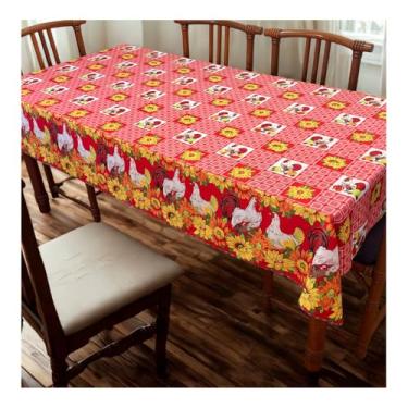 Imagem de Toalha de Mesa Retangular 6 Lugares 200 x 140cm Tecido Oxford Fácil de Limpar – Mesa Jantar Elegante (Modelo - 22)