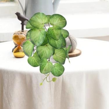 Imagem de Videira artificial suspensa realista para decoração de plantas internas e externas, baixa manutenção, sem necessidade de irrigação para decoração de escritório em casa