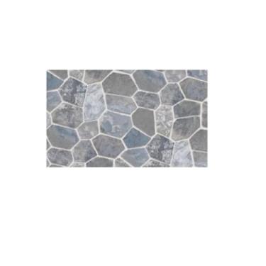 Imagem de Papel de Parede Adesivo em PVC, Pedras Cinzas, 5 Metros x 45cm, Lavável, Fácil Aplicação