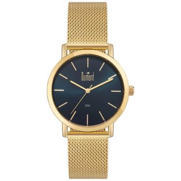Imagem de Relógio Dumont Masculino Traveller Dourado - DU2035MOZ/4A-Masculino