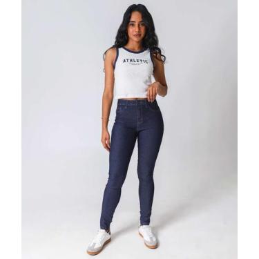 Imagem de Calça Jeans Skinny Feminina Biotipo-14005, 46, Jeans azul