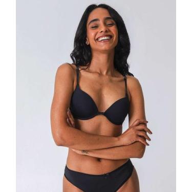 Imagem de Sutiã Push Up Nadador Com Bojo Marisa Preto-62017, Preto, 44