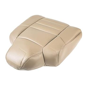 Imagem de A-Premium Capa de assento marrom de pergaminho médio compatível com Ford Super Duty 2002-2007 dianteiro esquerdo do lado do motorista