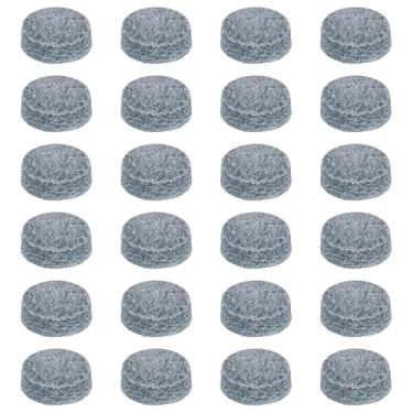 Imagem de YELARXI Pontas de taco de bilhar, kit de substituição de pontas de taco de sinuca, acessórios de reparo de tacos de piscina de couro de vaca - adequado para (tacos de mesa/suprimentos de jogos de