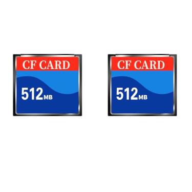 Imagem de Cartão original CF 512MB Tipo I para câmera controle numérico máquina-ferramenta cartão de armazenamento (pacote com 2)