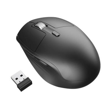 Imagem de Mouse sem fio, mouse óptico silencioso de 2,4 G com receptor USB, silencioso, 3 DPI ajustáveis (800/1200/1600), compatível com laptop, notebook, MacBook, computador, desktop, Mac, PC