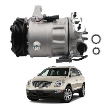 Imagem de Dasbecan Compressor de ar condicionado 68322 com embreagem compatível com Buick Enclave 2013-2023, Chevrolet Traverse 3.6L V6, GMC Acadia 3.6L V6 2013-2016, GMC Acadia 2.5L L4, Acadia Limited 3.6L V6