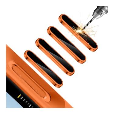 Imagem de Lkurui Pacote com 4 protetores de botão de controle de câmera para iPhone 17 Pro/Pro Max, capa de proteção ultrafina antiarranhões compatível com Apple Phone Sensitive Capture Touch Click Slide Zoom