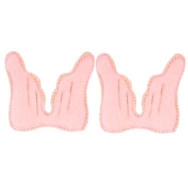 Imagem de Mini enfeites de pingente de asas de anjo para artesanato, decoração artesanal de asas de feltro de lã, cor rosa, adequado para mochila, roupas, chapéu e decoração de casa, kit de material faça você