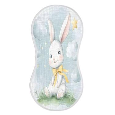 Imagem de xigua Conjunto de 1 panos de musselina de coelho de desenho animado, super macios e absorventes, roupas de arroto de algodão, presente de chá para recém-nascidos, bebês meninas e meninos