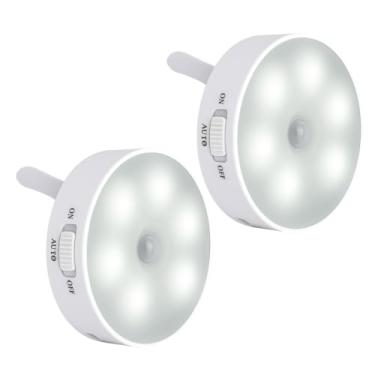 Imagem de Kit 2 Lâmpadas LED Inteligentes com Sensor de Presença | Recarga USB • Acabamento Fosco