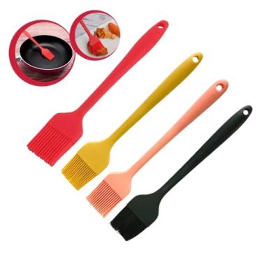 Imagem de Pincel de Silicone para Confeitaria 25cm, Transparente, Antiaderente, Resistente, Manual, 1 Unidade