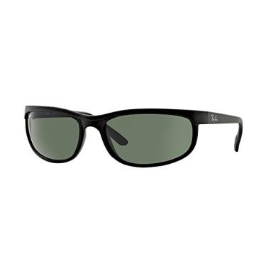 Imagem de Ray-Ban RB2027 Predator 2 Óculos de sol + conjunto de acessórios do grupo de visão, Preto fosco/verde cristal (W1847), 62mm