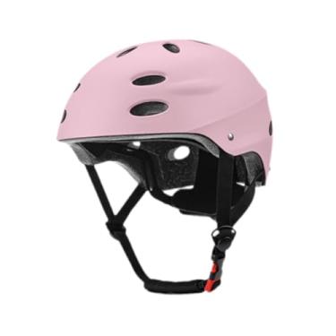 Imagem de Baoblaze Capacete infantil para ciclismo, portátil e ajustável, ideal para bicicletas e skates, perfeito para crianças praticarem diversos esportes, Luz Rosa