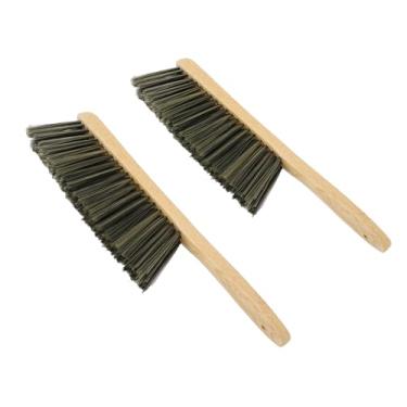 Imagem de Hyuduo 2 Unidades de pó de Madeira Escova para Limpeza de Vassoura de Mão Escova Com PP Macio Cabelo e Cabo de Madeira Maciça para sofá Cama de Carro, Lareira, Limpeza Doméstica de
