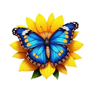 Imagem de Kit De Pintura Em Diamante 5D DIY Com Borboleta Abstrata Colorida, Lon