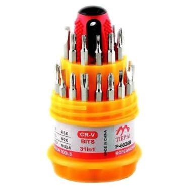 Imagem de Kit de Chaves de Precisão 31 em 1, Fenda Torx Allen, com Estojo Organizador, Ponta Magnética, para Conserto de Celular Tablet Notebook