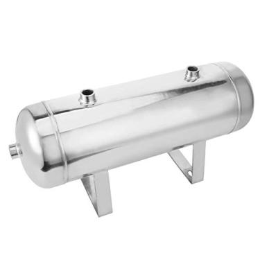 Imagem de Cryfokt Tanque Reservatório de Ar de Aço Inoxidável de Alta Pressão 10L para Produção Industrial, Tanque de Armazenamento de Gás Horizontal de 5 Portas Espelhado para Armazenamento de Energia