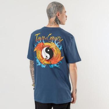 Imagem de Camiseta Town & Country Classic Koi Fish Navy-Masculino