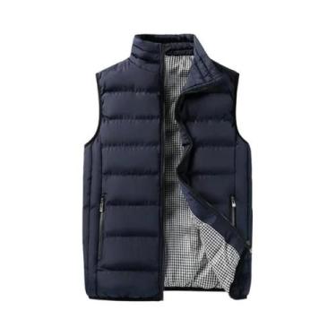 Imagem de Colete Masculino Sem Mangas À Prova De Vento, Casaco Casual Quente E G