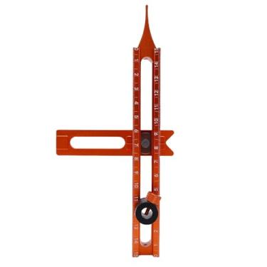 Imagem de Fafeicy Ferramenta de Riscagem de Escala de 4 Lados Magnética, Régua de Nivelamento de Liga de Alumínio para Móveis de Carpintaria que Fazem a Colocação de Telhas de Construção