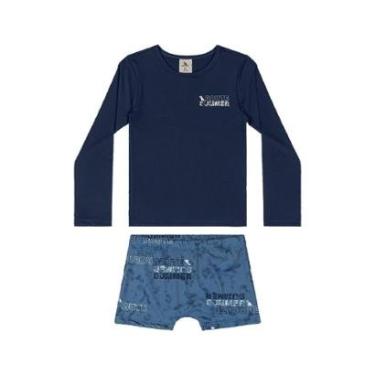 Imagem de Conjunto Camiseta UV e Sunga Boxer Quimby-Masculino