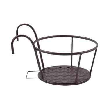 Imagem de Cestos De Plantas Suspensos De Ferro Para Exterior, Suporte Redondo Pa