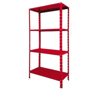Imagem de Estante 4 prateleiras reguláveis 67cm aço multiuso (Vermelha)