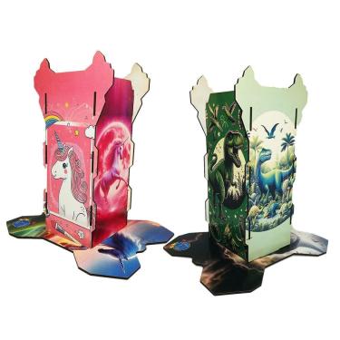 Imagem de Kit 2 Suportes Abafador Ruído Autistas Dinossauro Unicórnio