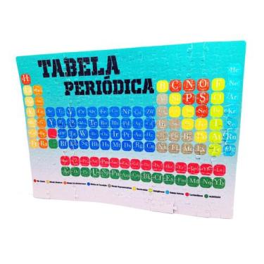 Imagem de Quebra cabeça Tabela periódica em MDF madeira de 300 peças - Coleção T
