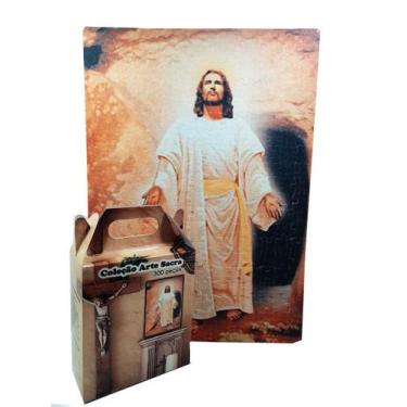 Imagem de Quebra-cabeça Jesus ressureição 300 peças - Coleção TEA e Amor, Colori