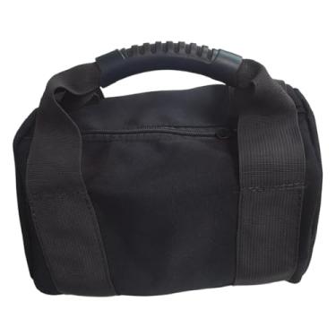 Imagem de Dynwave Saco de areia para kettlebell, vazio, portátil, para levantamento de peso, ideal para treinamento funcional de força, Preto