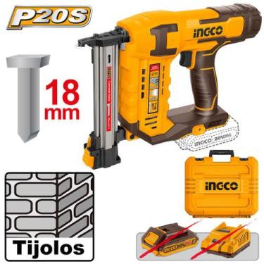 Imagem de Pinador Parede e Madeira INGCO ST18 Bateria 20V P20S
