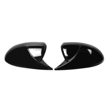 Imagem de Tampa Do Espelho Retrovisor Lateral Do Carro, Fibra De Carbono/Preto Brilhante, Compatível Com Nissan Altima Sentra 2019-2023(Glossy Black)