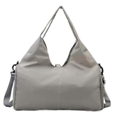 Imagem de Bolsa de ginástica feminina, bolsa de ginástica | Bolsa grande resistente à água | Bolsa de ombro leve com compartimento para sapatos e suporte para tapete de ioga para mulheres e meninas