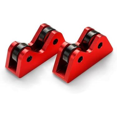 Imagem de CRICAL 2 peças de verificador de retidão de taco de bilhar, ferramenta de inspeção de verificador de retidão para taco de bilhar para sinuca (rosa)