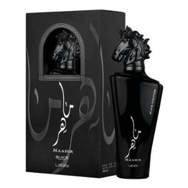 Imagem de Maahir Black Edition Lattafa Eau de Parfum 100ml Perfume Unissex-Unissex