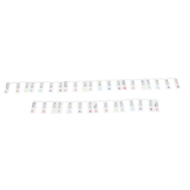 Imagem de Luocute Adesivos Removíveis para Teclas de Piano, Etiquetas Luminosas de Silicone para Notas de Teclado Com Capa contra Poeira, Protetor de Piano Reutilizável e Não Pegajoso para (COLOR)