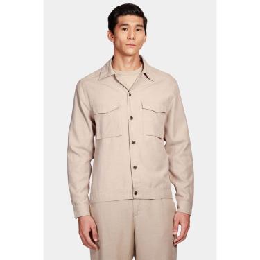 Imagem de Camisa Aramis Manga Longa Overshirt Tencel Lenzing™ Cáqui-Masculino