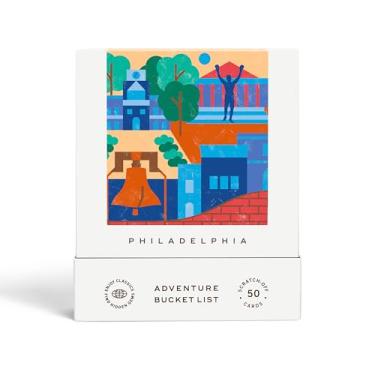 Imagem de Philadelphia Adventure Bucket List: 50 cartões de raspar para atividades ao ar livre, atrações turísticas e viagens rodoviárias - presente de viagem perfeito e guia para explorar a Filadélfia