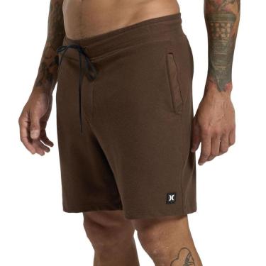 Imagem de Bermuda Moletom Hurley Diagonal Marrom-Masculino
