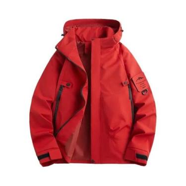 Imagem de Jaqueta Masculina Oversize Para Montanhismo De Outono, Corta-Vento, Im