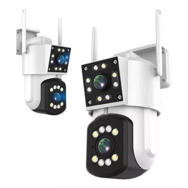 Imagem de Estilo Em Branco: Câmera Segurança Smart Wi-Fi Zoom 10X Full