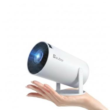 Imagem de Projetor Portátil HY300, Smart Android 11, 4K Ultra HD, HDMI, WiFi, Bluetooth, Alto Falante Embutido, Branco