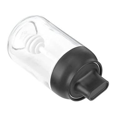 Imagem de Jarra de Armazenamento Vidro com Colher e Tampa Integrada Recipiente Hermético para Uso em Cozinhas Residenciais Rótulo Removível Misturador