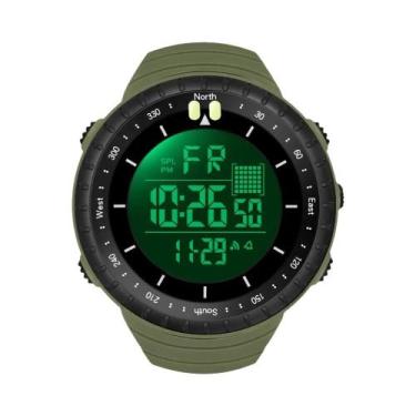 Imagem de Relógio Esportivo Digital Masculino À Prova D'água, Resistente a Choqu
