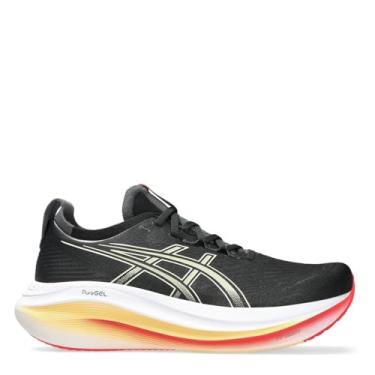 Imagem de ASICS Tênis de corrida masculino com cadarço, Preto/cáqui, 40 BR