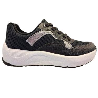 Imagem de Tênis Jogging Beira Rio Nylon Recorte Brilhante Feminino